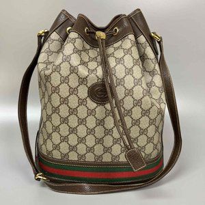 Gucci Vintage Ophidia Supreme Canvas Bucket Bag